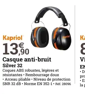 Espace emeraude Casque anti-bruit offre