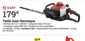 Espace emeraude Taille-haie thermique offre