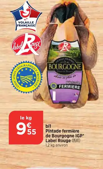 Pintade fermière de Bourgogne IGP