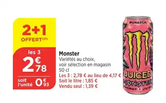 Maximarché Monster offre