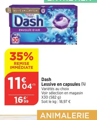 Maximarché Dash Lessive en capsules offre