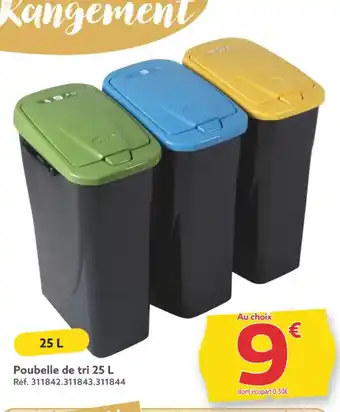 Gifi Poubelle de tri 25 L offre