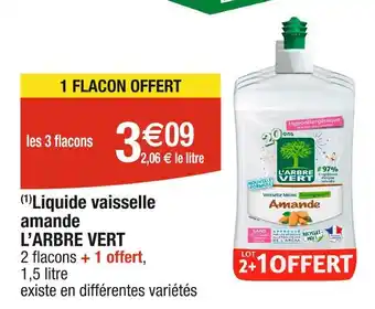 Cora x Carrefour L’ARBRE VERT (1)Liquide vaisselle amande offre