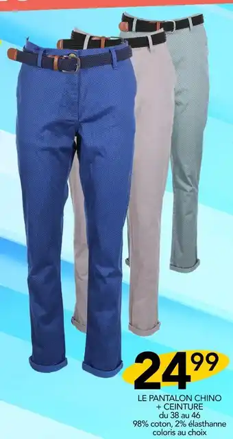Stokomani Gentleman Farmer LE PANTALON CHINO + CEINTURE offre