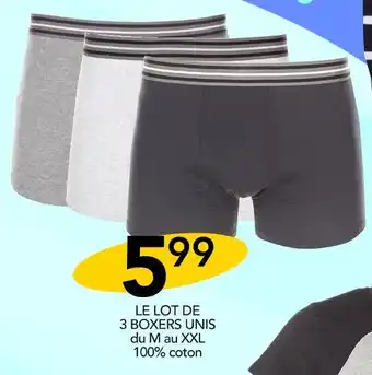 Stokomani AMAURY'S LE LOT DE 3 BOXERS UNIS offre