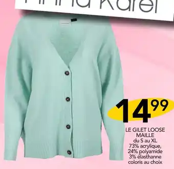 Stokomani Anna Karel LE GILET LOOSE MAILLE offre
