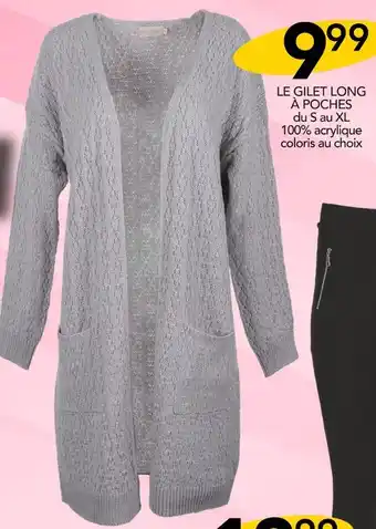 Stokomani Anna Karel LE GILET LONG À POCHES offre