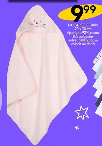 Stokomani Mes Petits Cailloux LA CAPE DE BAIN offre