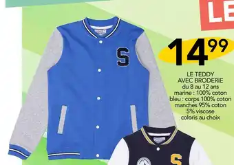 Stokomani LA FABRIQUE DES GARÇON LE TEDDY AVEC BRODERIE offre