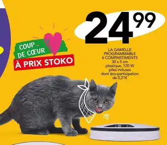 Stokomani LA GAMELLE PROGRAMMABLE 6 COMPARTIMENTS offre