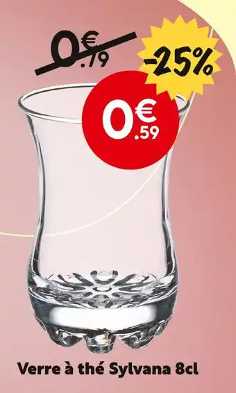 Maxi Bazar Verre à thé Sylvana 8cl offre