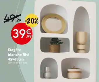 Maxi Bazar Etagère blanche Rivi 45x65cm offre