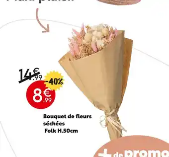 Maxi Bazar Bouquet de fleurs séchées Folk H.50cm offre