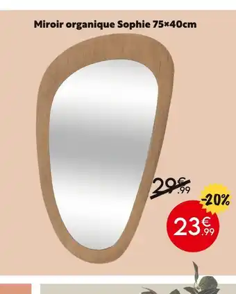 Maxi Bazar Miroir organique Sophie offre