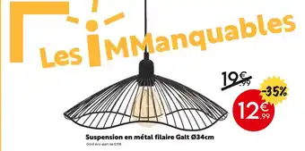 Maxi Bazar Suspension en métal filaire Galt offre