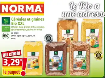Norma BIO SONNE Céréales et graines Bio XXL offre