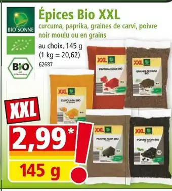 Norma BIO SONNE Épices Bio XXL offre