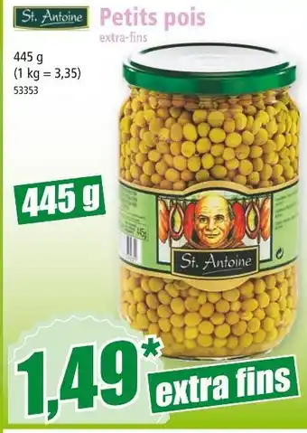 Norma St. Antoine Petits pois extra-fins offre