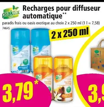 Norma praktix Recharges pour diffuseur automatique offre