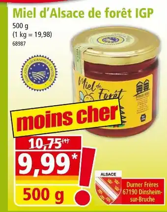 Norma Miel d’Alsace de forêt IGP offre