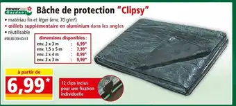 Norma Power Garden Bâche de protection ”Clipsy” offre