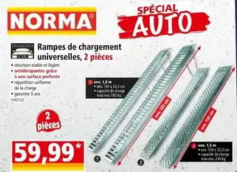 Norma DIAMOND CAR Rampes de chargement universelles, 2 pièces offre