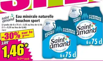 Norma Saint Amand Eau minérale naturelle bouchon sport offre