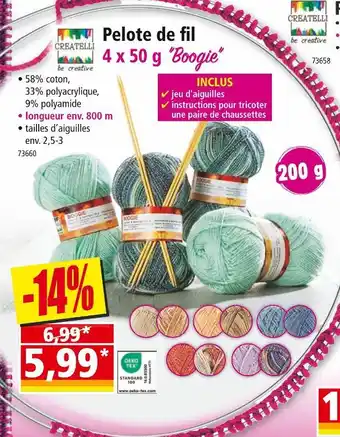 Norma CREATELLI Pelote de fil offre