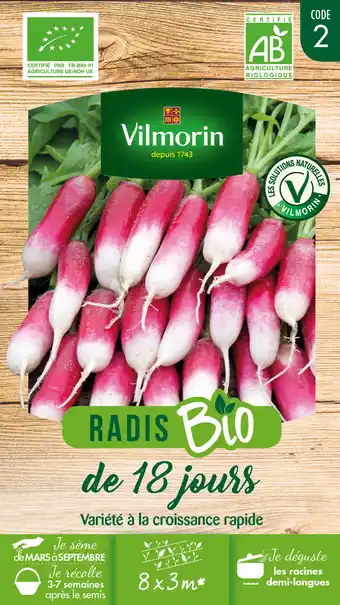 Gamm vert Semences potagères bio Vilmorin offre
