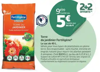 Jardiland Fertiligène Terre du jardinier offre