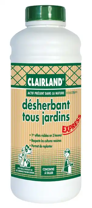 Gamm vert Désherbant jardin concentré Clairland Biocontrol offre