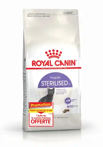 Gamm vert Croquettes Sterilised 37 Royal Canin offre