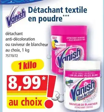 Vanish Détachant textile en poudre