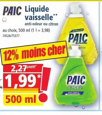 Norma PAIC Liquide vaisselle offre