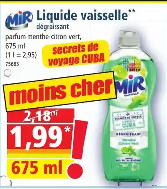 Norma MiR Liquide vaisselle offre