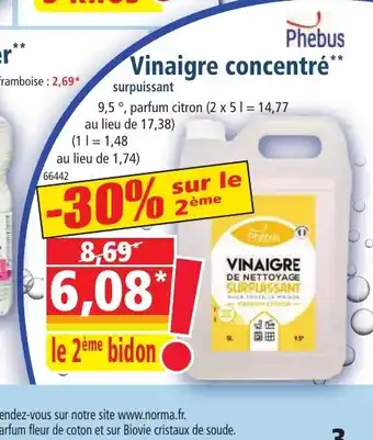 Norma Vinaigre concentré offre