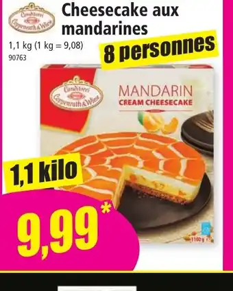 Norma Cheesecake aux mandarines offre