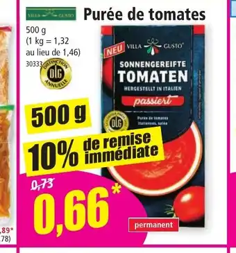 Norma Purée de tomates offre