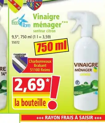 Norma Vinaigre ménager offre