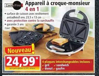Norma Appareil à croque-monsieur offre