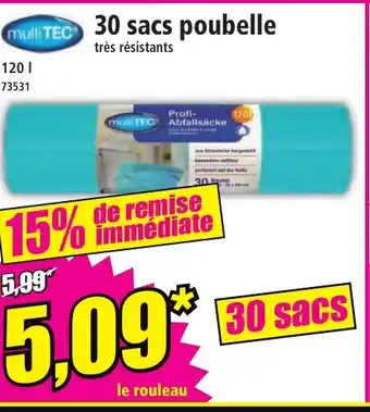 Norma 30 sacs poubelle offre
