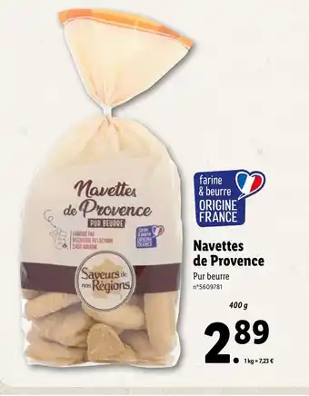 Lidl Navettes de Provence offre