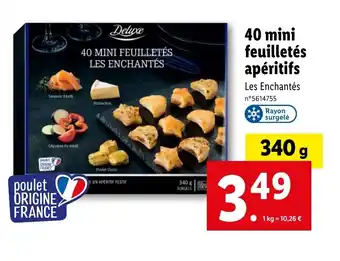 Lidl 40 mini feuilletés apéritifs offre