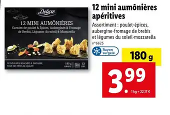 Lidl 12 mini aumônières apéritives offre