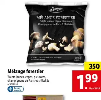 Lidl Mélange forestier offre