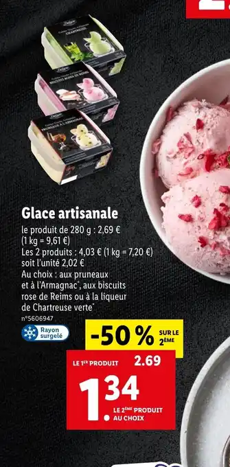 Lidl Glace artisanale offre