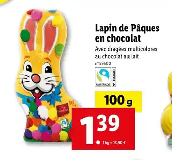 Lidl Lapin de Pâques en chocolat offre