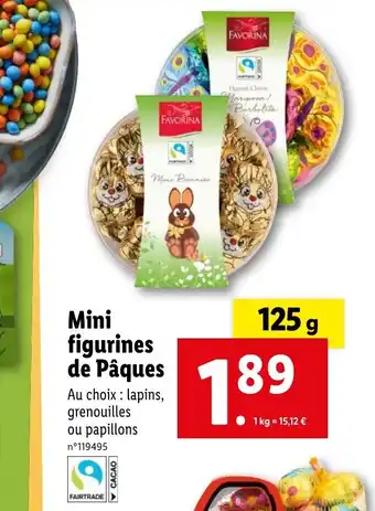 Lidl Mini figurines de Pâques offre