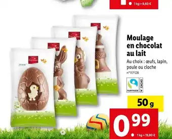 Lidl Moulage en chocolat au lait offre