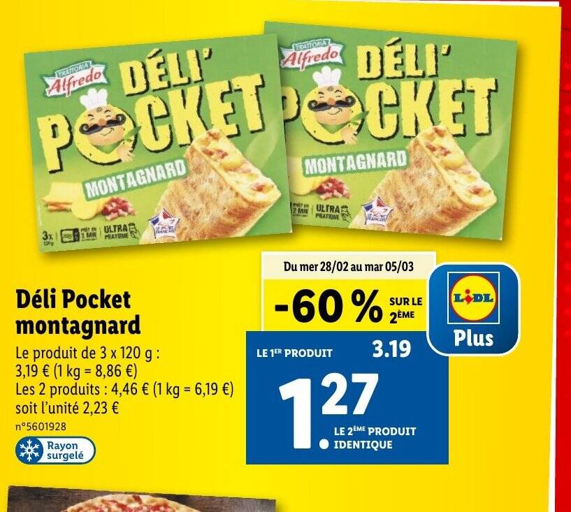 Promo Déli Pocket montagnard chez Lidl